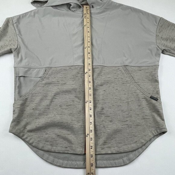 Columbia Hooded Lightweight Jacket Women’s M Knit Poly Overlay  Gray Activewear - Picture 5 of 13